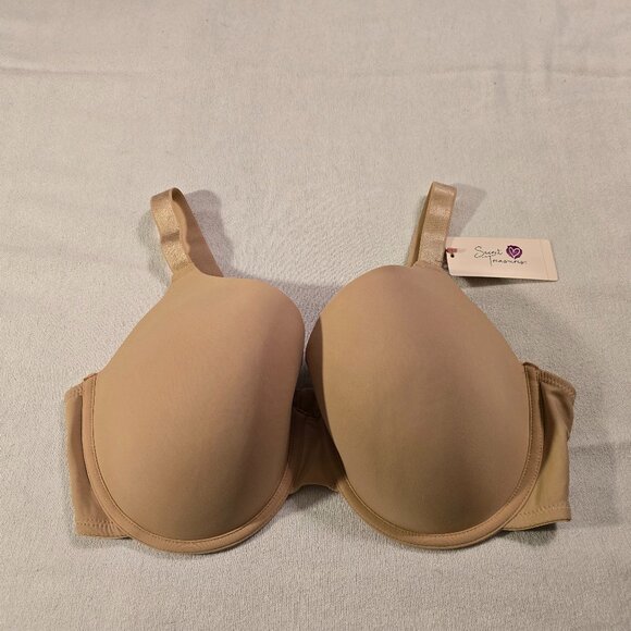 Secret Treasures 40D NEW Full Figure T Shirt Bra Beige NWT Adjustable Straps. - Picture 1 of 14